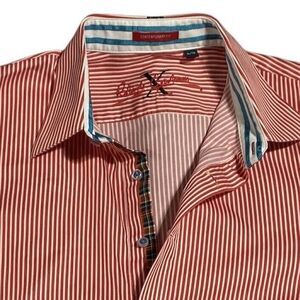 Robert Graham‎ Pietro Stripe Contemporary Fit Button Front Shirt